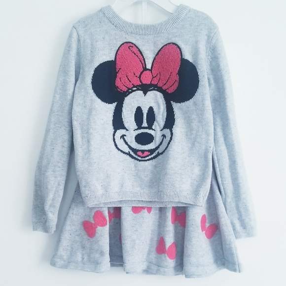 Minnie Mouse 2-Piece Set Sweater and Skirt Matching Set - Picture 2 of 14